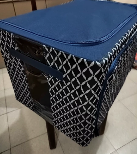 乐扣乐扣收纳箱储物盒衣柜衣服物可折叠布艺毛...