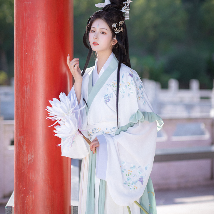 琼华汉服正品原创春夏套装中国风白菜正版全套...