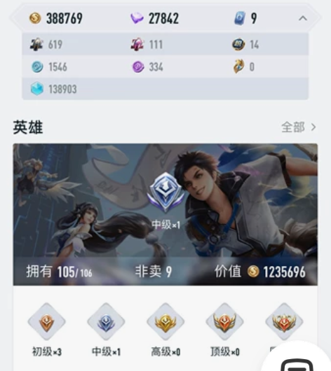 诚心出售个人王者账号,苹果QQ19区,全铭...