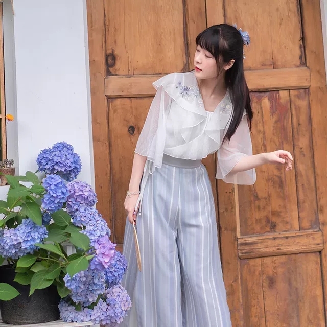 织羽集[浥轻尘] 汉服汉元素xs两件套