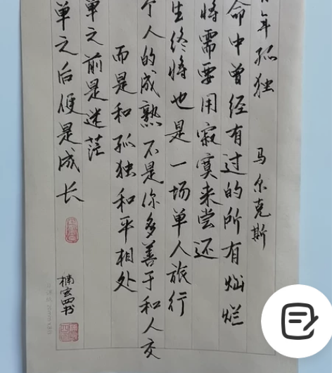 百年孤独 马尔克斯  (2) 书法 书法真...
