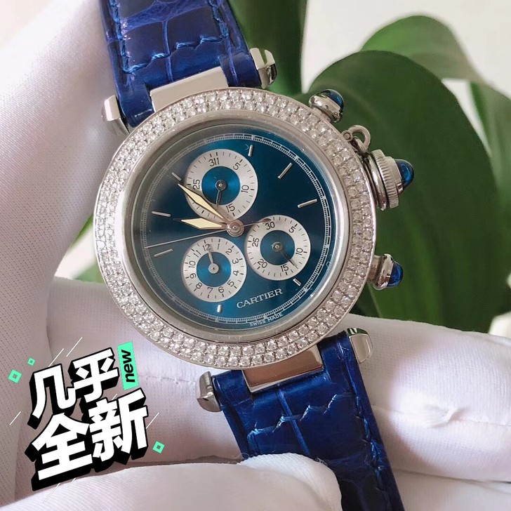 卡地亚帕莎系列石英计时万年历希有物种腕表(...
