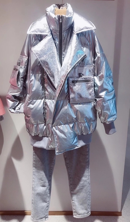 DJFL旗下EOZO灰色鹅绒服,在途,不合...