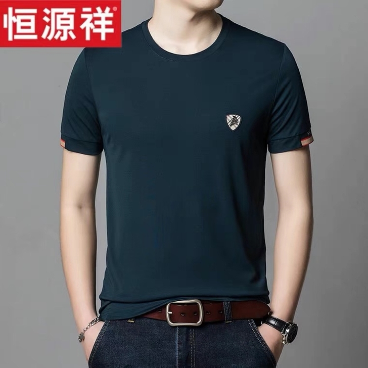 全新名品剪标夏款天蚕丝冰爽男士T恤衫,质量...