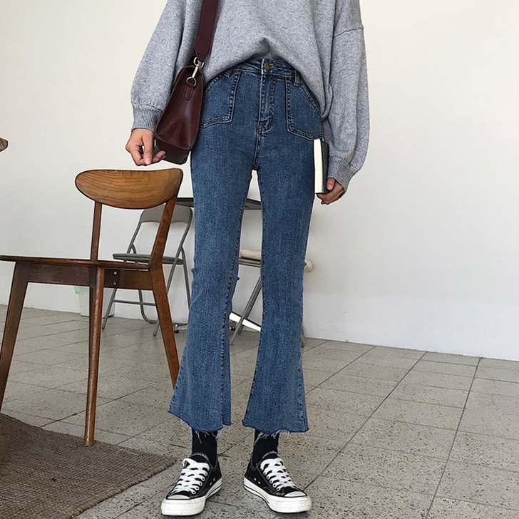 chic风裤子女春秋2020新款韩版显瘦修...
