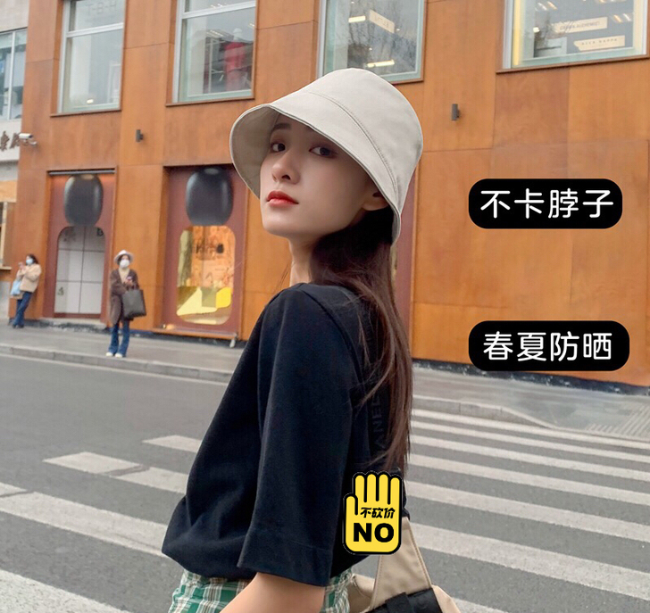 yuqing/雨罄 帽子,黑色,不退不换