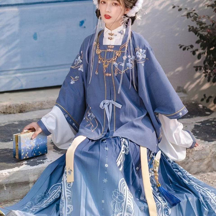 游园惊梦玉雪香原创改良新款汉服女春秋款明制...