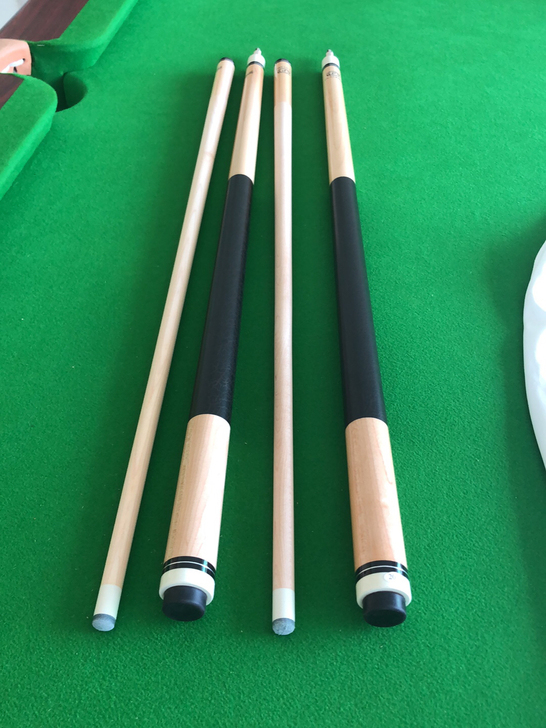 台球杆。全新13mm慢八牙，现单杆198一...