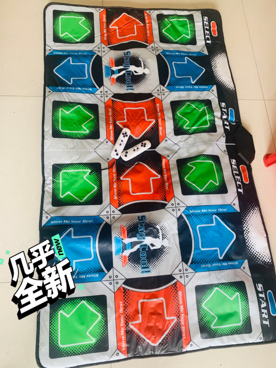 双人无线跳舞毯家用电视电脑接口两用跳舞机体...