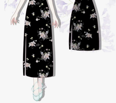 玉术原创改良复古宽松旗袍长款平裁显瘦日常款...