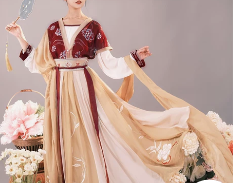 耀春醉芙蓉原创汉服女正品中国风超仙齐腰唐制...