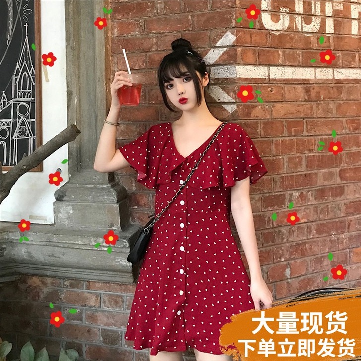 大码女装2021新款夏胖妹妹mm遮肚连衣裙...