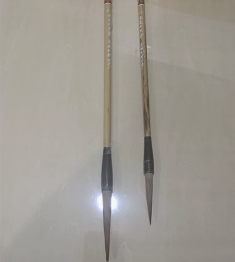 十大湖笔,松鹤湖笔。狼毫行草笔,四号,出锋...