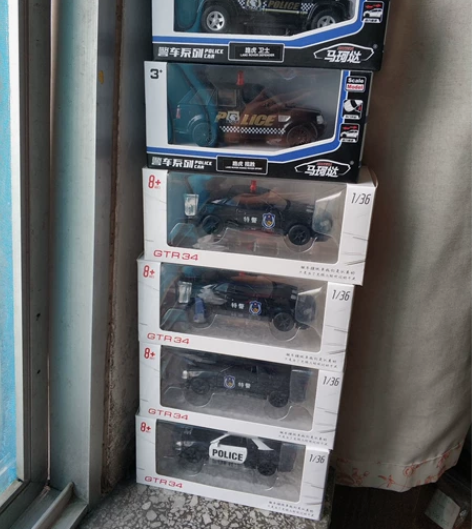 特价全新合金警车模型 1/36 全合金材...