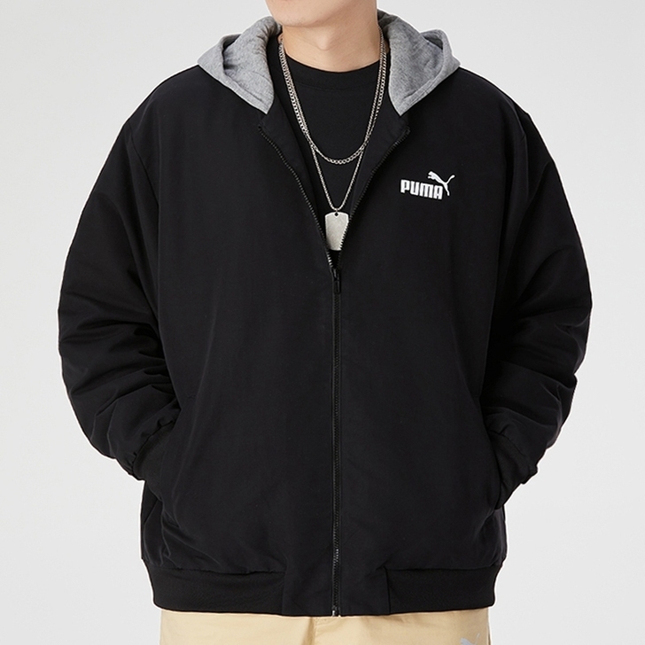 PUMA彪马官方正品 男子休闲印花连帽拉链...