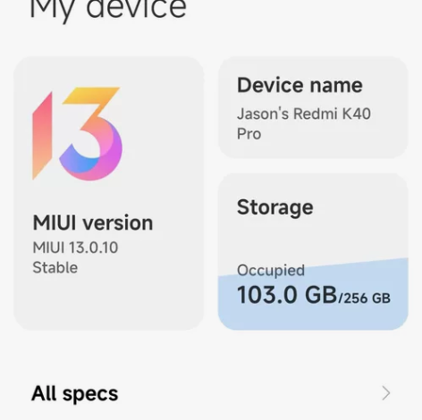 红米K40Pro 8+256 自用 边框带...
