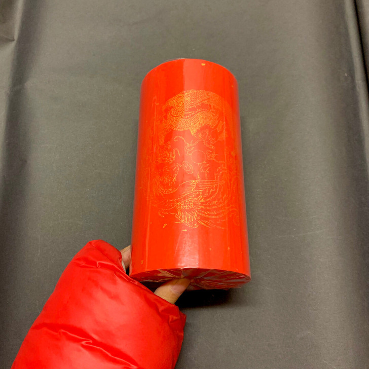 处理了，全新蜡染万年红长卷对联红纸空白手写...