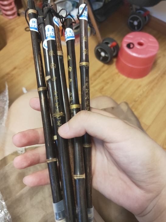 【玉华笔庄】狼钩毛笔中号