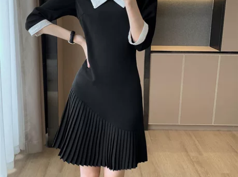 小个子早秋连衣裙女2022新款气质名媛高端...