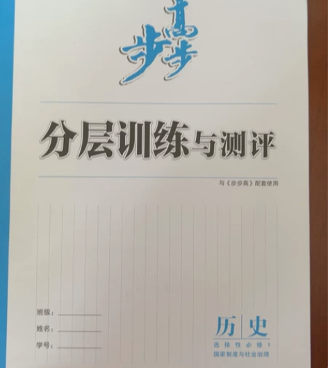 上海高中历史步步高 选必修一 分层训练 p...