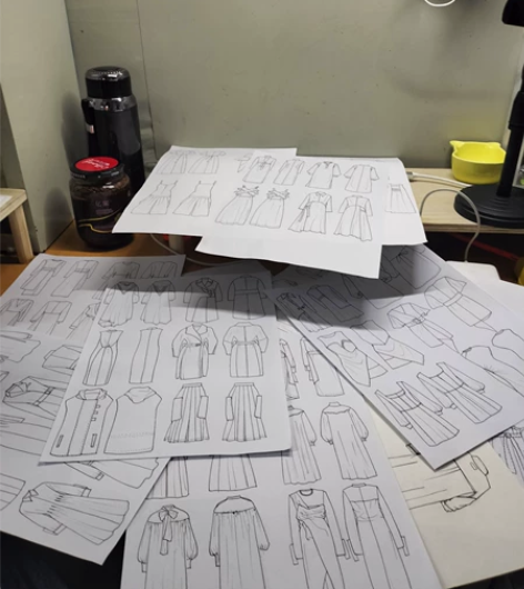 服装款式图 正背面款式图 服装正背面纯手绘...