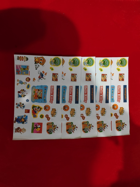 动漫贴画,一张15,共5张,有使用痕迹但是...