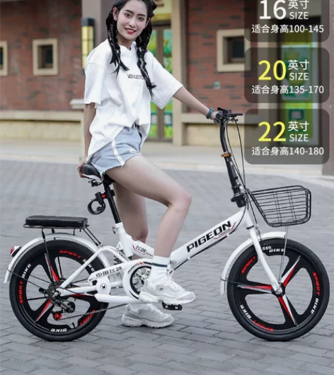 中国飞鸽自行车 嘎嘎好用 学校太多坡了爬着...
