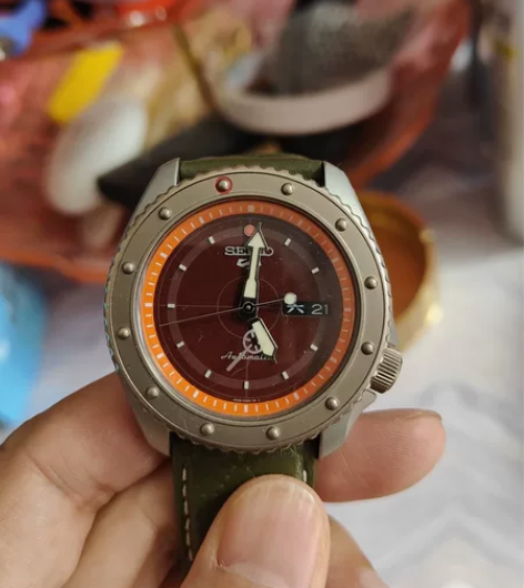 精工手表，海贼王乌索普联名，背透机械，带星...
