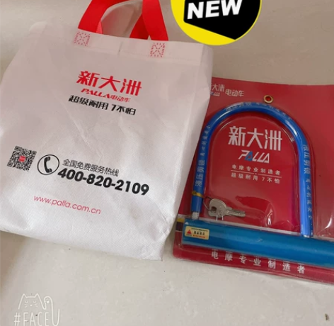 新大洲全新电动车摩托车锁30元，全新充电器...