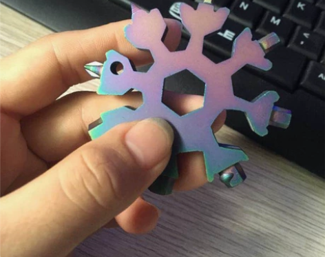 18合一多功能迷你雪花螺丝刀创意六角扳手钥...