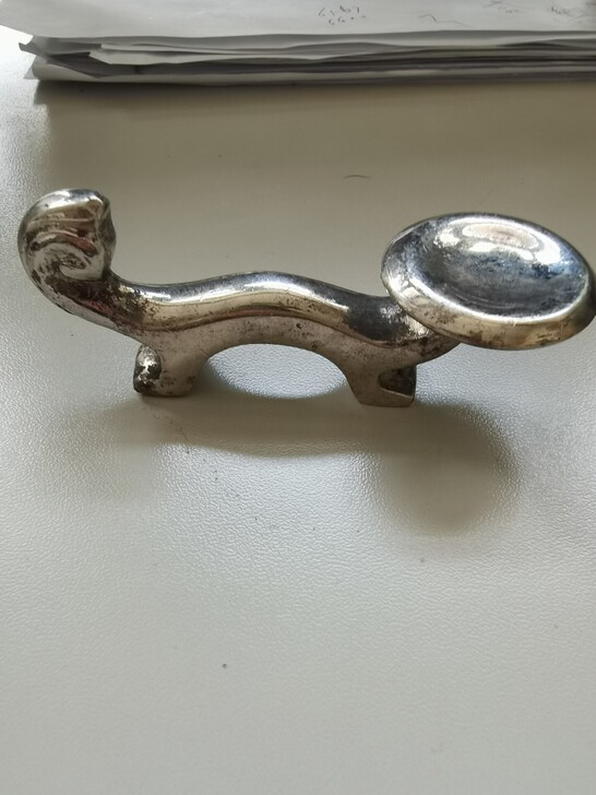 镀铬 实心 小摆件 笔架 低价出不退不换