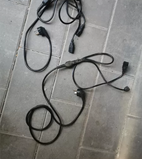 电脑双电源线，电源一分二线，两根打包卖。 ...
