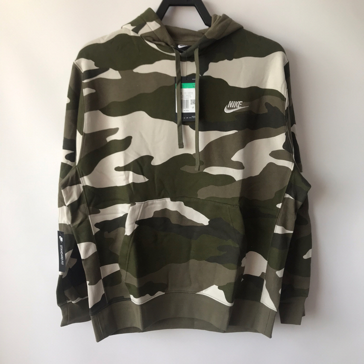 Nike耐克cj4540男子迷彩连帽卫衣帽...