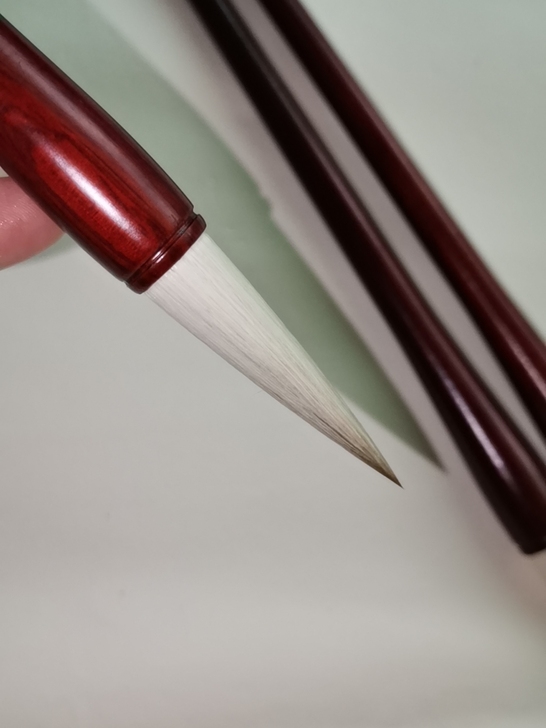 老技师纯手工制作的精兼毫毛笔, 欧体颜体隶...