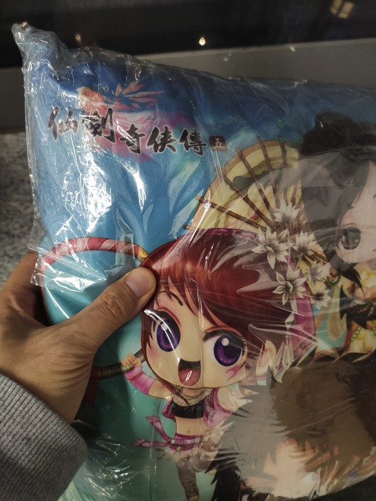 仙剑奇侠传五抱枕，包装袋未打开过，几乎全新
