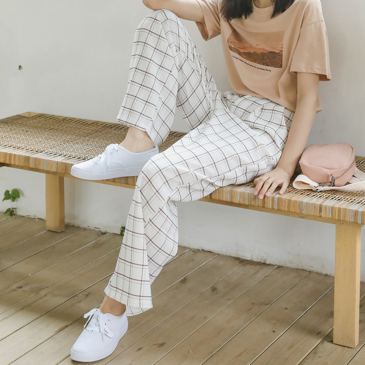 茉语家2019夏季新款阔腿裤女高腰垂感坠感...
