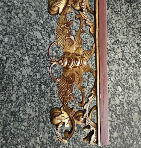 极品清代鎏金蝴蝶残件花板一片，工艺品相好，...