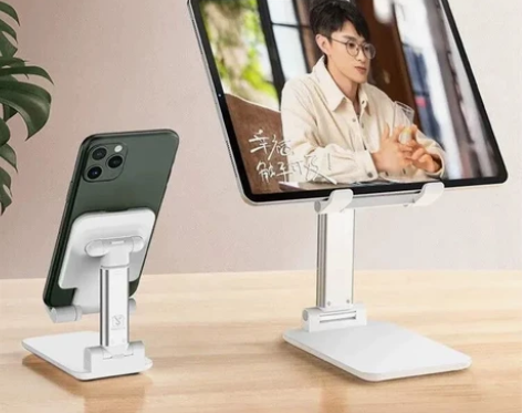 桌面手机支架直播看电视懒人神器平板手机架可...