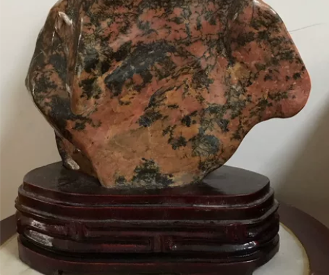 《红与黑》天然宝石摆件 天然水晶/半宝石摆...