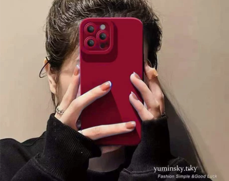 酒红色苹果iphone13promax手机...