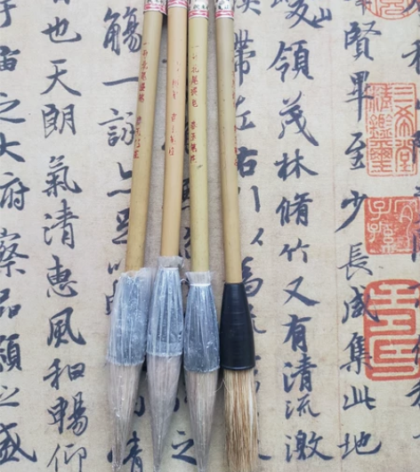 老毛笔，大斗笔，上世纪九十年代的老毛笔，那...