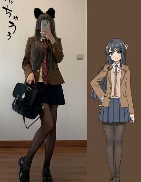 百褶裙 百褶裙短裙黑丝麻衣学姐JK制服裙正...