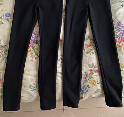 女款加绒小脚裤,黑色铅笔裤,女黑色加绒小脚...
