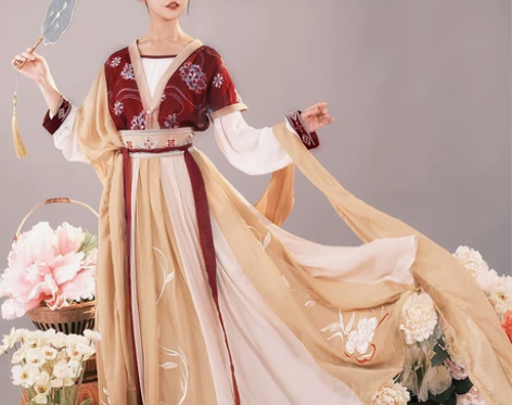 耀春醉芙蓉原创汉服女正品中国风超仙齐腰唐制...