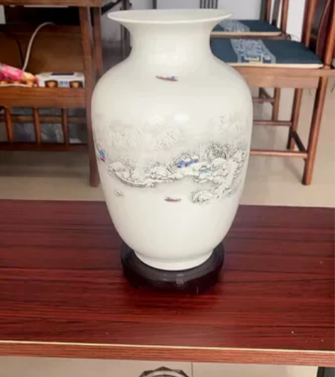 (清仓处理)景德镇陶瓷器小花瓶家居装饰品摆...