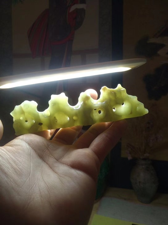 和田玉,文房器,山子,笔架,镇纸,手把件#...