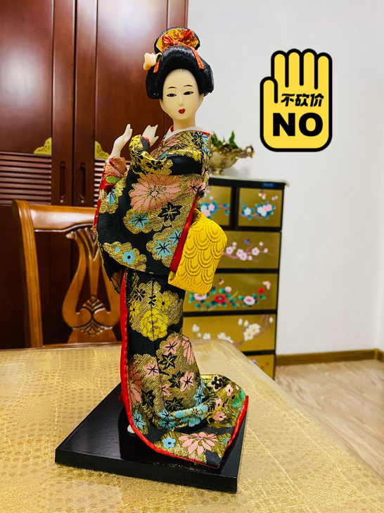 30高底寬12。日式装饰品摆件 日本人偶和...