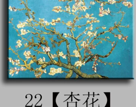 梵高星夜星月夜星空下的罗纳河无框画现代装饰...