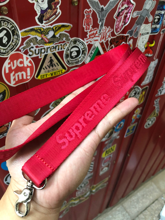 supreme16ss挂绳证件尼龙挂件潮牌...