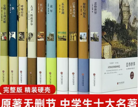 世界十大经典文学名著全10册悲惨世界 飘